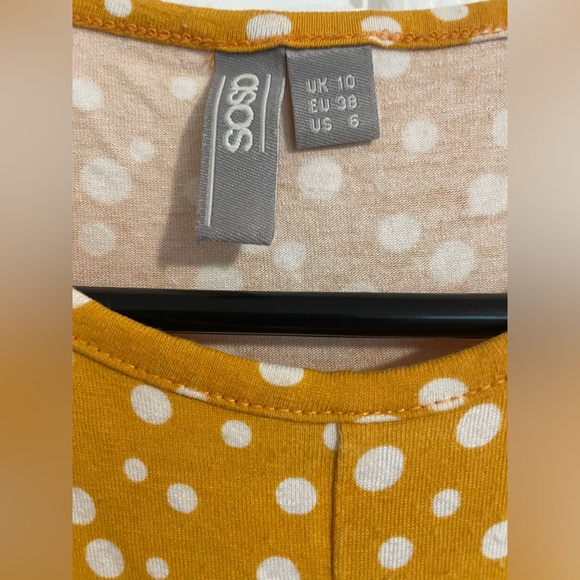 ASOS yellow polka dot dress - Picture 3 of 4